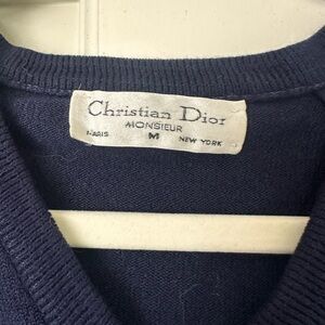 Christian Dior | vintage sweater | size medium | navy blue